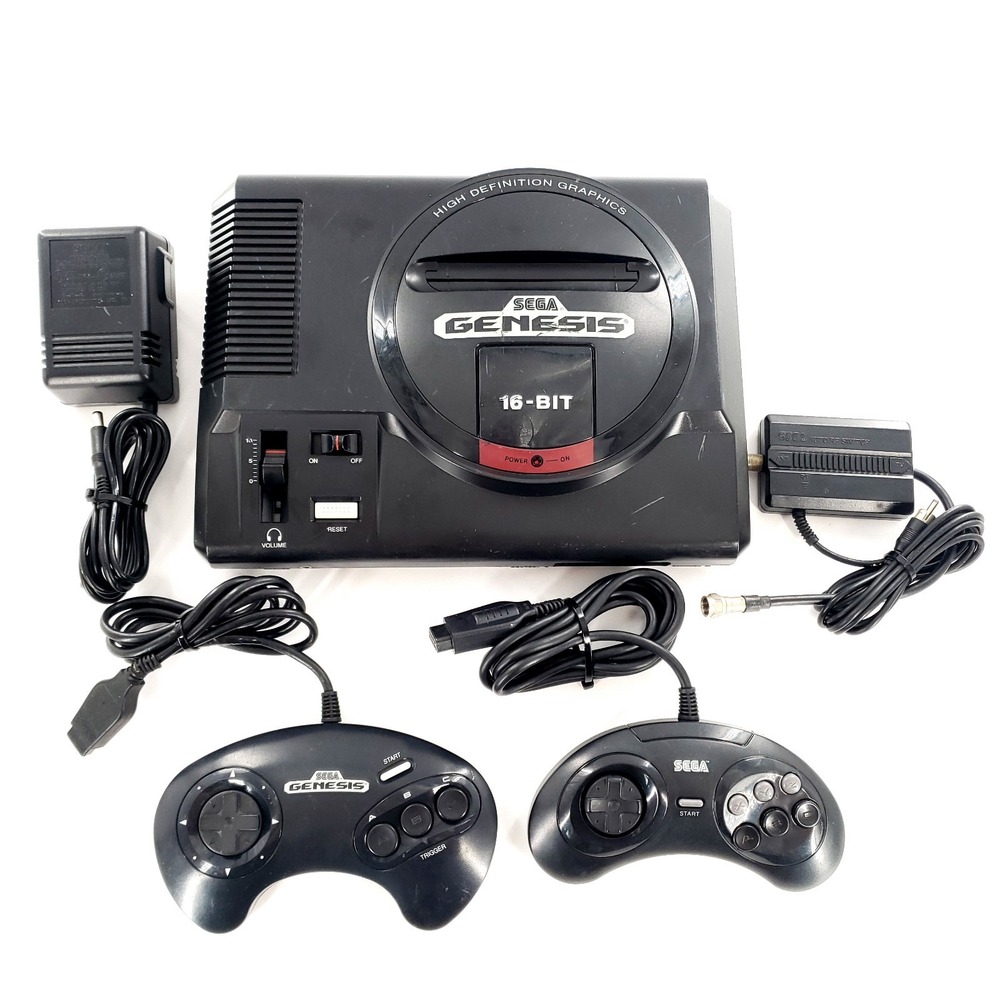 Sega Genesis Model 1 Console 1601 w/ 2 Controller & Cables Tested & Works